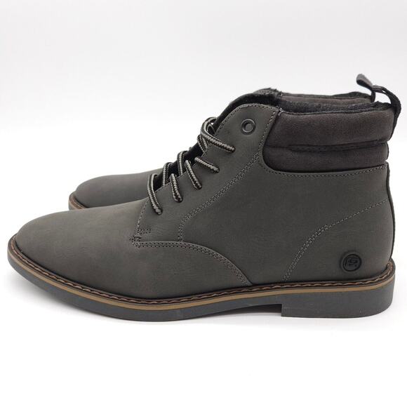 River Island (Mens Size US 8 EU 41) Chukka Ankle Lace Up  River Island (Mens Size US 8‎ EU 41) Chukka Ankle Lace Up Gray Biker Dress Boots